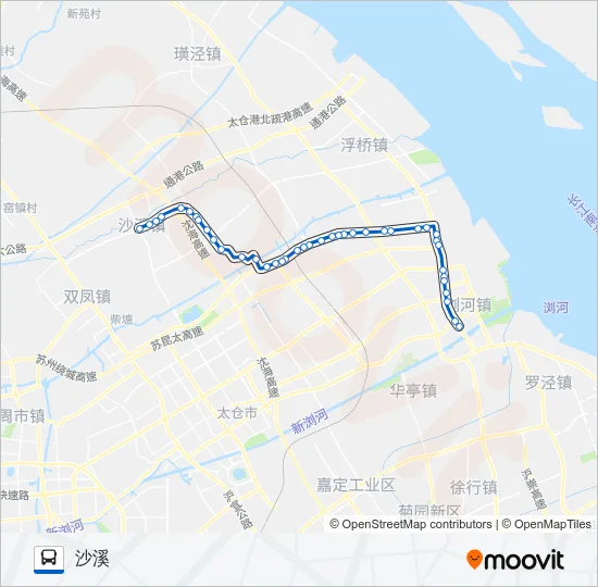 太仓301路 Bus Line Map