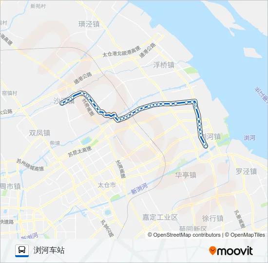太仓301路 Bus Line Map