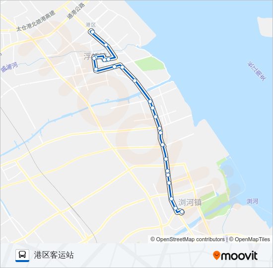 公交太仓302路的线路图