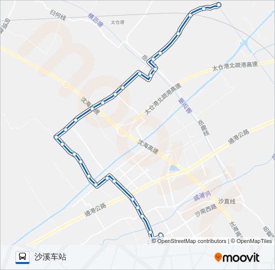 太仓307路 bus Line Map
