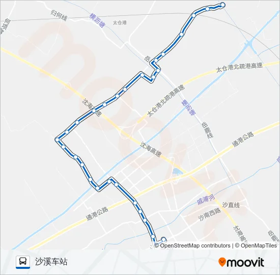 太仓307路 Bus Line Map