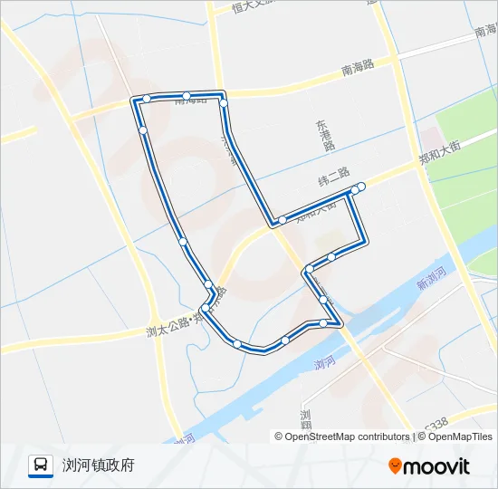 太仓313路内环 Bus Line Map