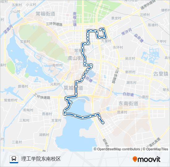 公交常熟4路的线路图