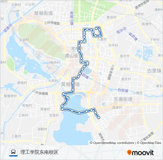 常熟4路 Bus Line Map