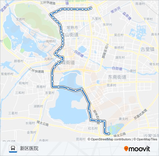 常熟5路 bus Line Map