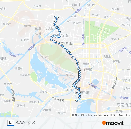 常熟9路 Bus Line Map