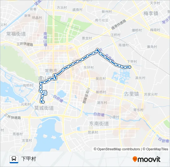 常熟109路 Bus Line Map