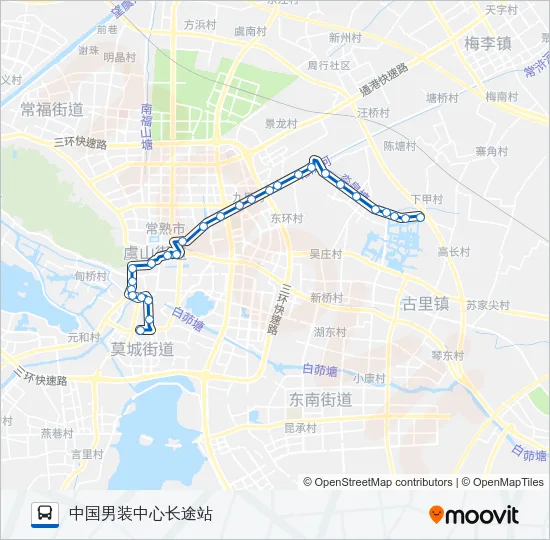 常熟109路 Bus Line Map