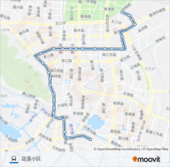 公交常熟110路的线路图