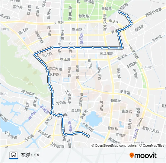 常熟110路 Bus Line Map