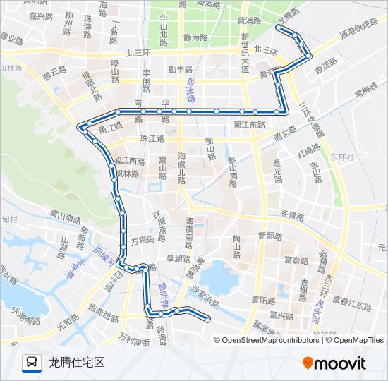 公交常熟110路的线路图