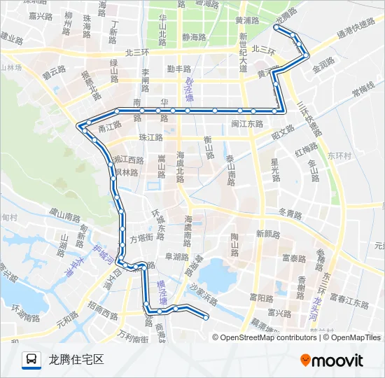 常熟110路 Bus Line Map