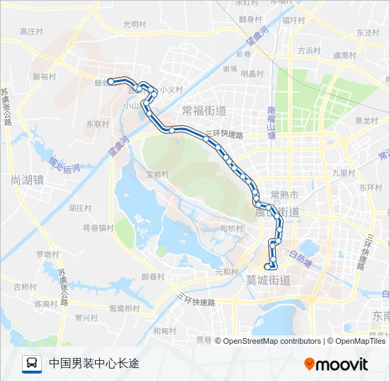 公交常熟120路的线路图