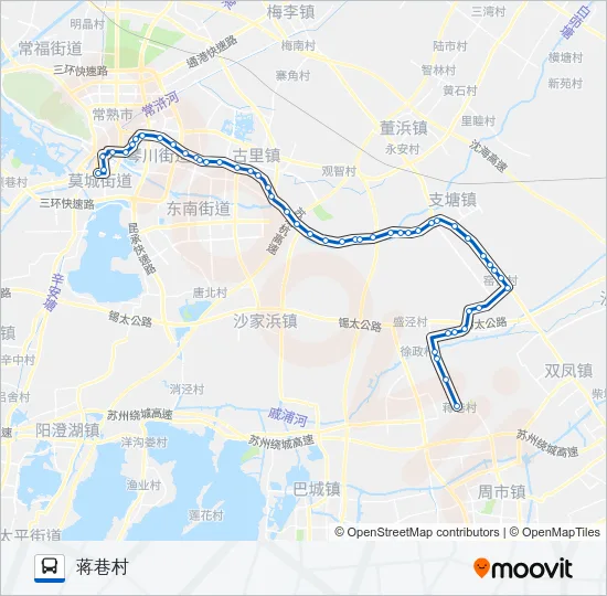 常熟202路 Bus Line Map