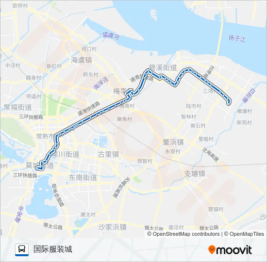 常熟204路 Bus Line Map
