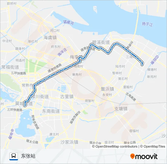 常熟204路 Bus Line Map