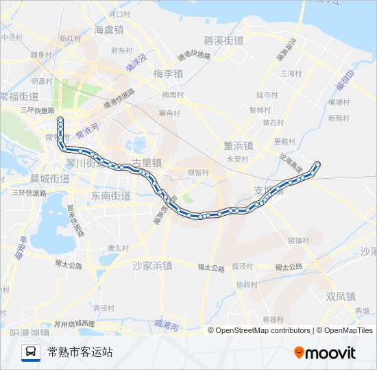 常熟207路 Bus Line Map
