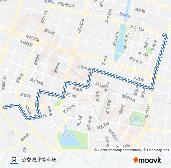 公交张家港18路的线路图