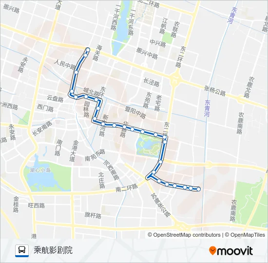 张家港1路夜班 Bus Line Map