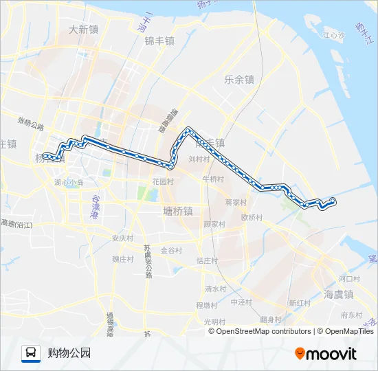 张家港202路 Bus Line Map