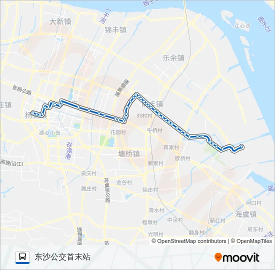 张家港202路 Bus Line Map