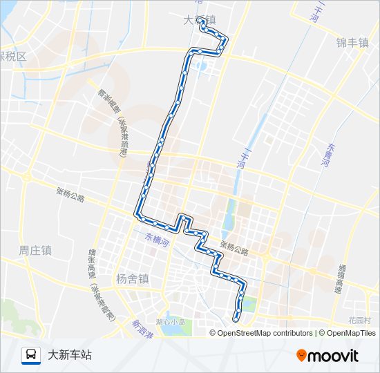 张家港205路 bus Line Map