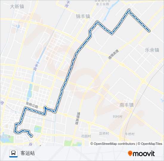 张家港207路 bus Line Map