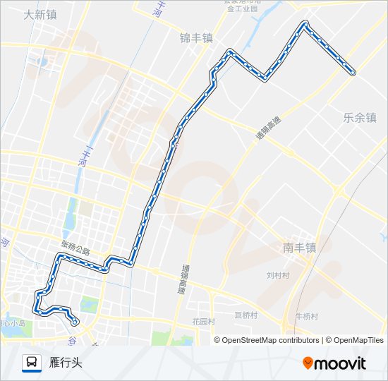 张家港207路 Bus Line Map