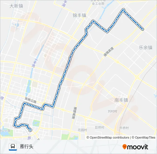 张家港207路 Bus Line Map