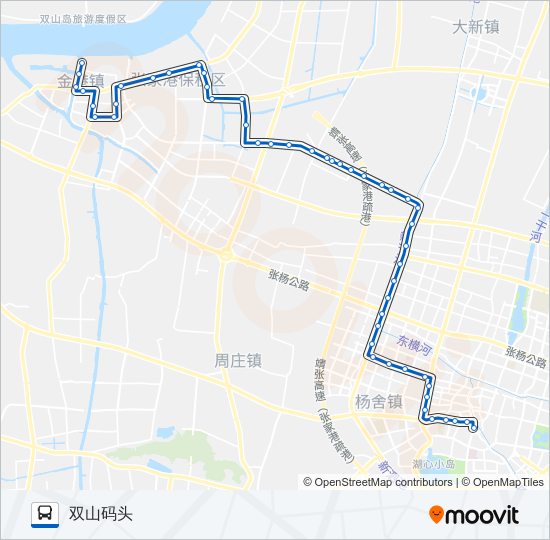 公交张家港209路的线路图