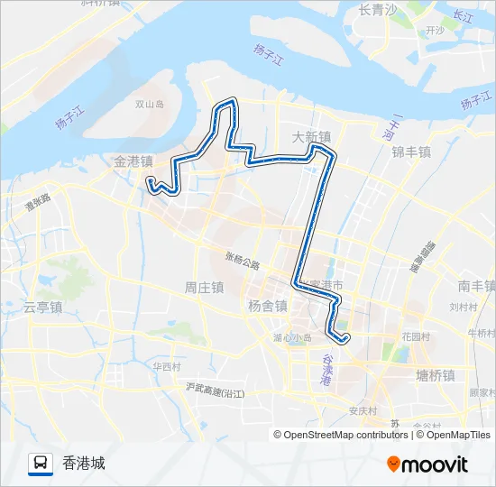 张家港218路 Bus Line Map