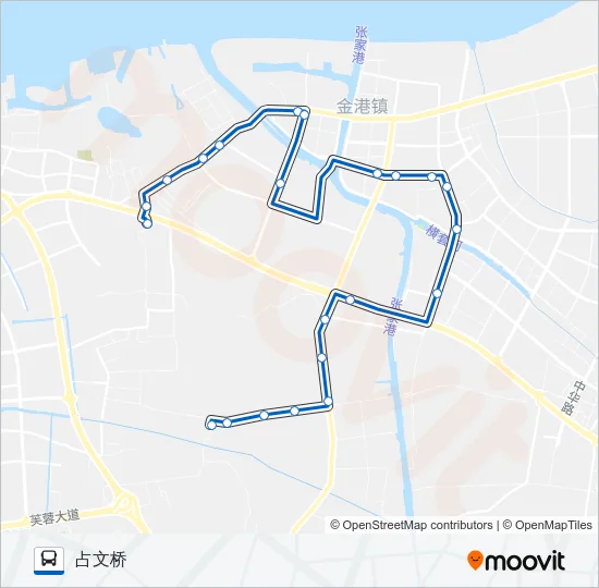 公交张家港312路的线路图