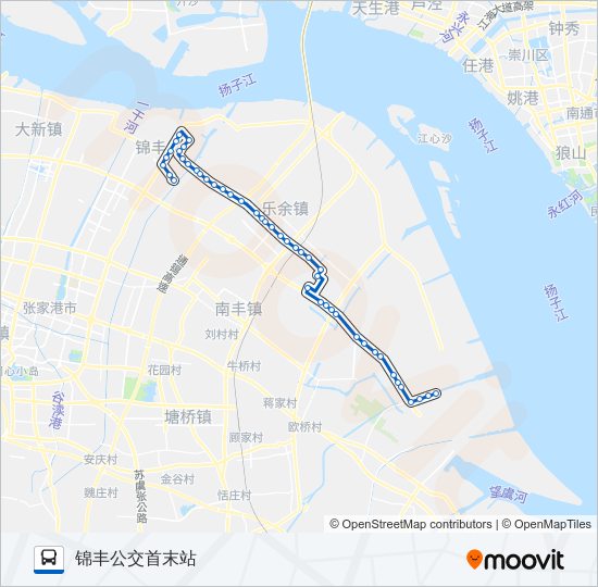 张家港313路 bus Line Map