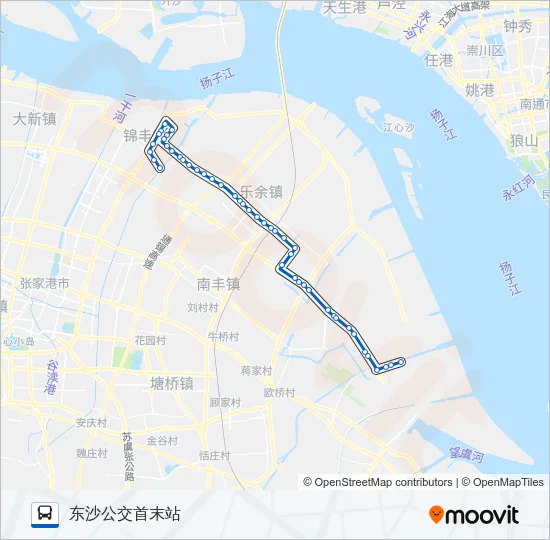 公交张家港313路的线路图