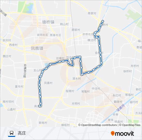 公交张家港321路的线路图