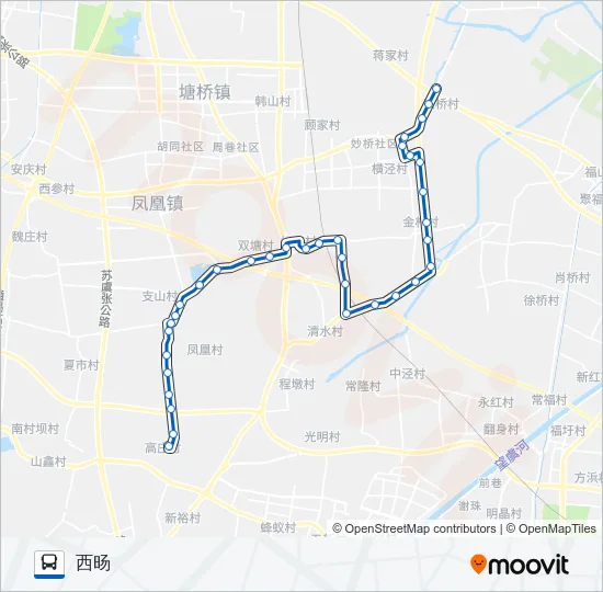 公交张家港321路的线路图