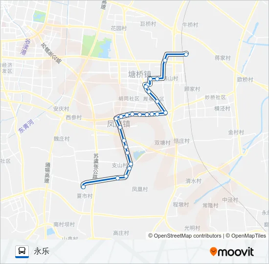 张家港322路 Bus Line Map