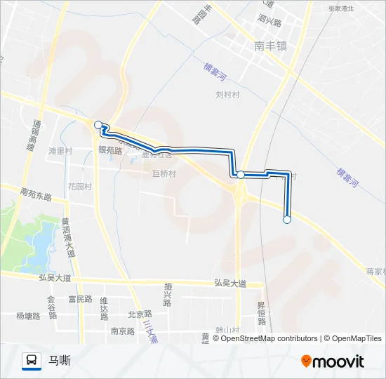 张家港323路 Bus Line Map