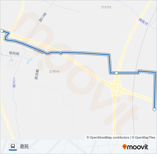 公交张家港323路的线路图