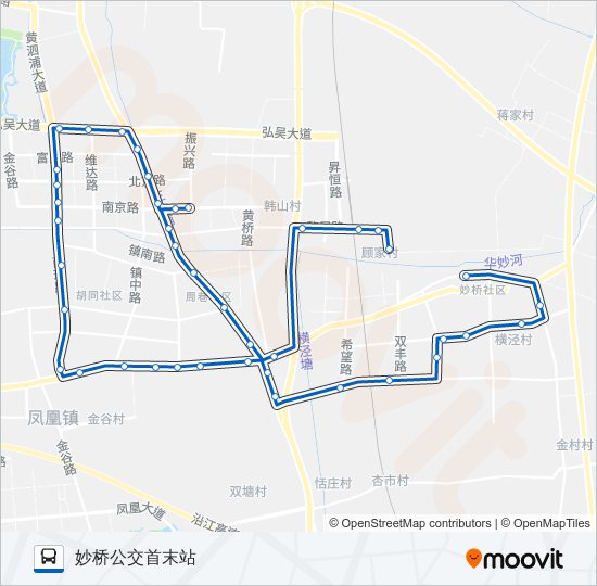 张家港326路 bus Line Map