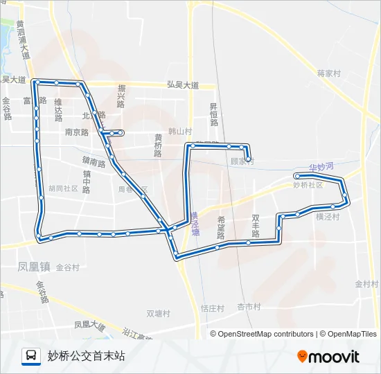 张家港326路 Bus Line Map