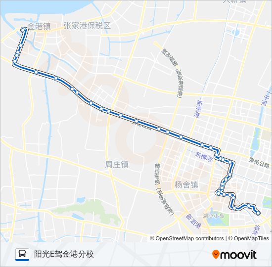 张家港228路西线 bus Line Map
