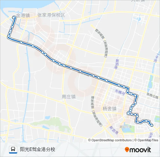 公交张家港228西线路的线路图