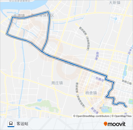 张家港228路夜班外环 Bus Line Map