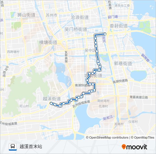 公交高峰6号路的线路图