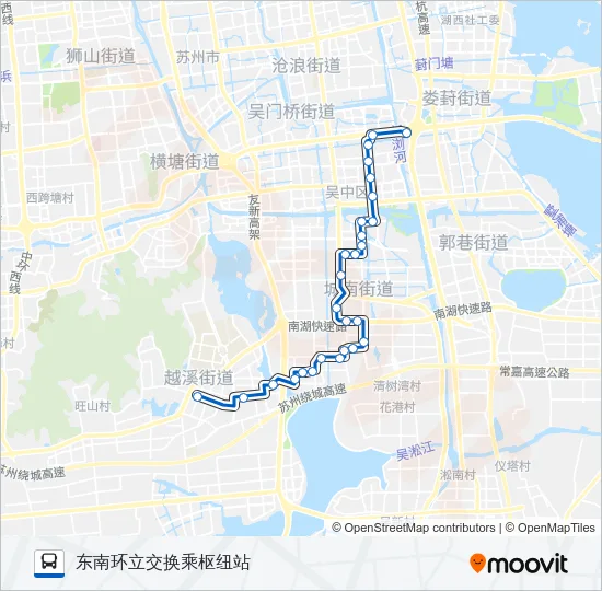 高峰6号 Bus Line Map