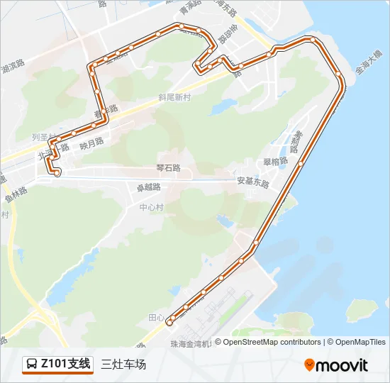 Z101支线 Bus Line Map