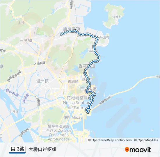 3路 Bus Line Map