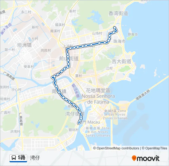 5路 Bus Line Map