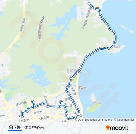 7路 Bus Line Map